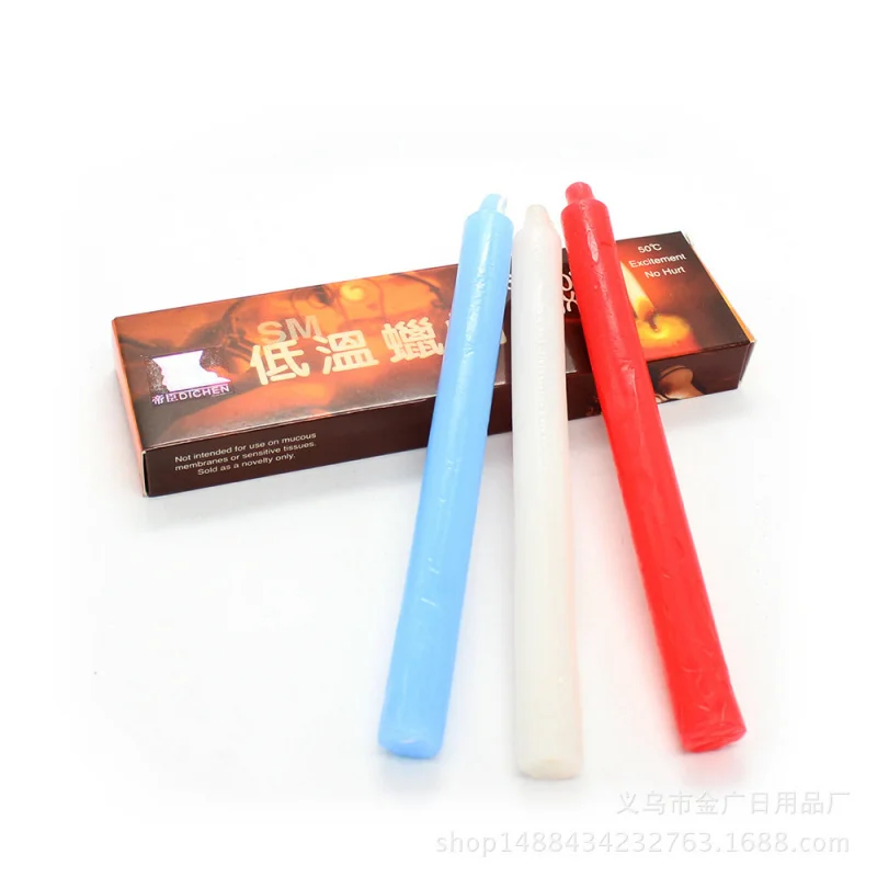 Factory Long Three Low Temperature Candles Adult Supplies Sexy Candle Dichen Medical Beauty Wax Three-Color Mixed