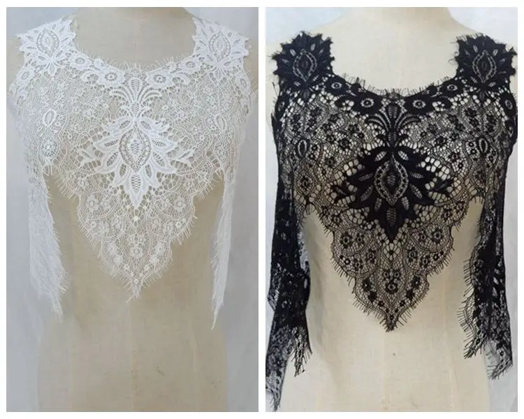 

Кружевные ресницы неправильной формы в стиле ретро SC826, большая кружевная отделка в форме волны, аксессуары для свадебного платья, аксессуары для украшения в стиле пэчворк