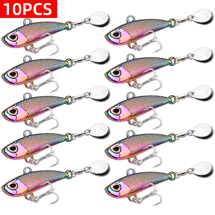 SIXHAOBU 10 PCS Cuillere Peche Truite,Trout Lures Sequins Trout Spoon SetMetallic Realistic Spinning Spoon Set Avec 3 Poids (2.5g/3.5g/5.0g) Avec Boîte Pour Truite, Perche,pêche,Excursions De Pêche