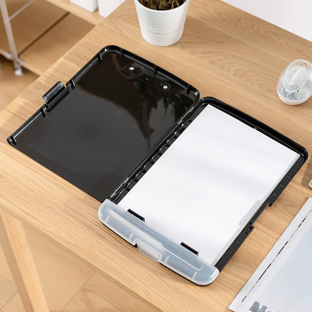 Storage File Clip Plastic Folder Office Folders Holder Light Practical A4 Clipboard Portable 3