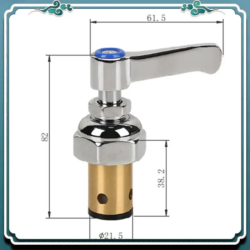 Premium Handle Stem Assembly Fits For Brass Faucets Replace 002713-40 002714-40, Blue Cold Side Spindle Assembly