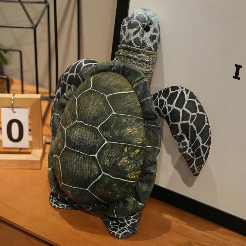 Simulation Sea Turtle Plush Toy Sea Turtle Plushies Soft Kawaii Stuffed Tortoise Animal Toy Home Decoration Birthday Gifts