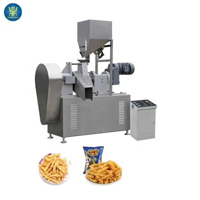 Mais Kurkure Snack Food Making Machine Fried Cheetos Extruder Kurkure Machine Twist