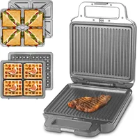 Panini Grill Press Breakfast Sandwich Maker 3 in 1, Electric Griddle Panini Press, Grilled Cheese Maker, Sandwichera Electrica 1
