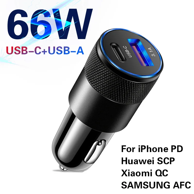 Caricabatteria Da Auto Caricabatterie Usb Caricabatterie Rapido Qc 3.0 Adattatore Per Telefono Per Iphone 12 13 Pro Max Oneplus Xiaomi Redmi Samsung R