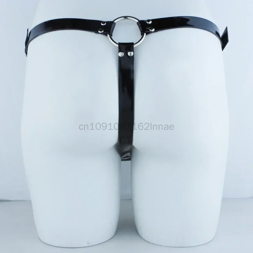 PU Leather Anti-off Auxiliary Belt Male Penis Cock Cage Asist Accessories Adjustable Rope Chastity Device Erotic Urethral Lock