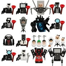 KDL823 KDL822 KDL821 KDL818 Skibidi Toilet Man Building Blocks  Accessories Titan TV Monitor Cameraman Speakman Figures Toys Bri