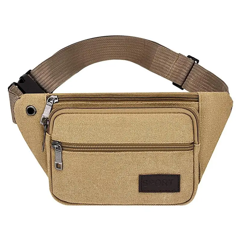 

Fashion Women Men Waist Packs Multi-Pockets Fanny Pack Pouch Hip Purse Satchel Canvas Belt Bags Casual Wallet