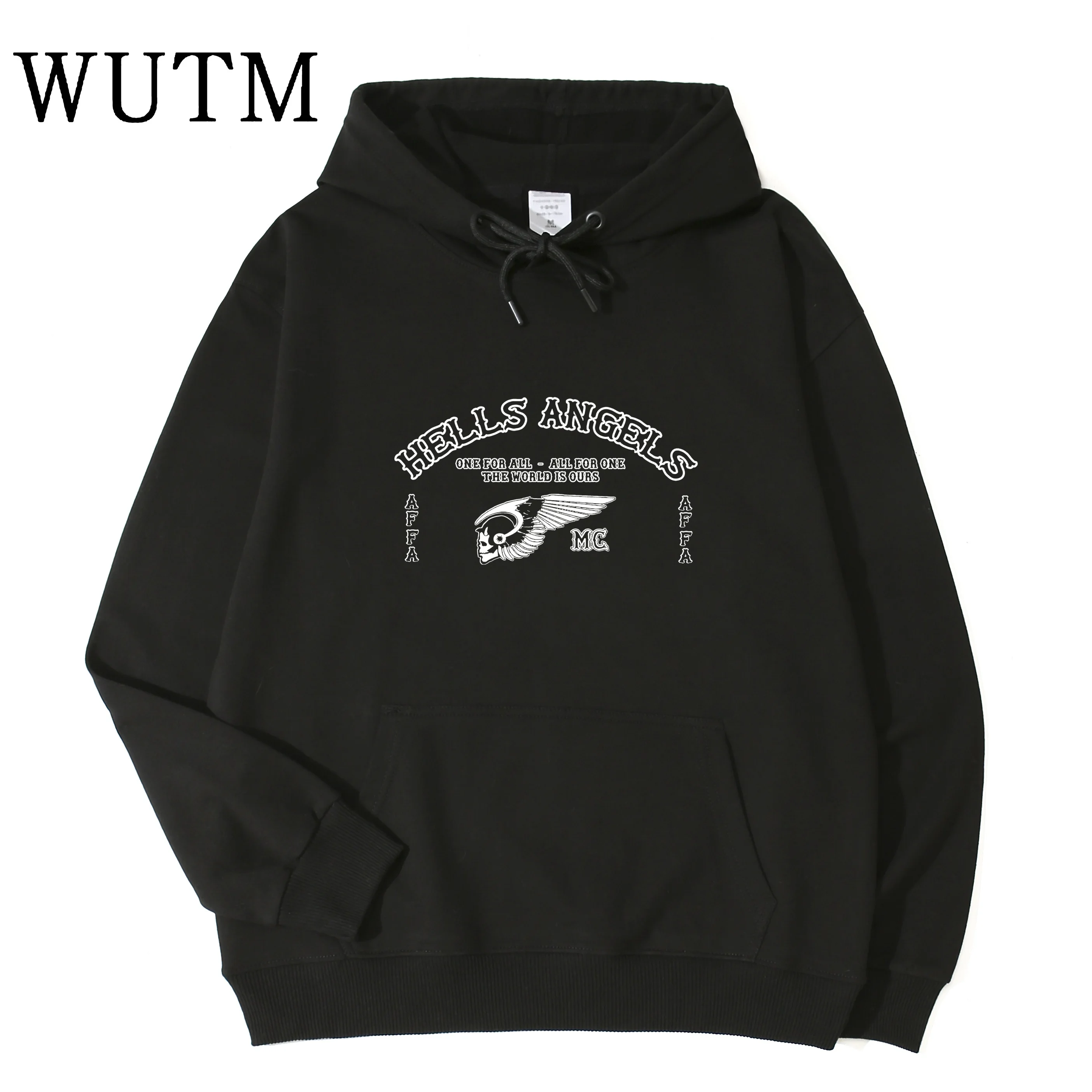 Sweat à Capuche Noir Hells Angels - ONE FOR ALL - AFFA