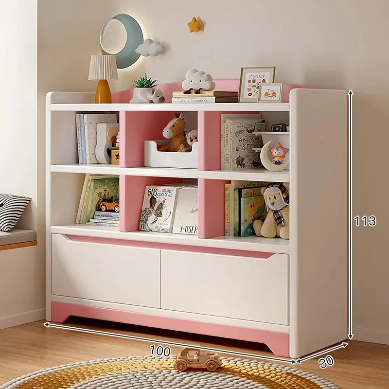Children's Bookcases Kids Bookshelf Storage Toy Bookcase Library Child Bookshops Book Shelf Shelves Baby Furniture Room Songmics