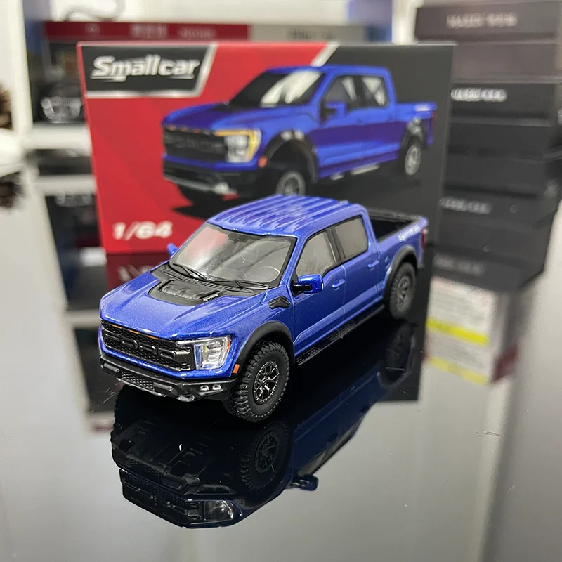 1:64 뉴 마스디 스 포드 F-150 랩터 시뮬레이션 합금 다이캐스트 자동차 모델 맞춤형 어린이 장난감 컬렉션 선물 장식품
