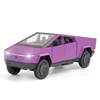 1:32 Tesla Cybertruck Pickup Alloy Car Model Diecast Toy Vehicle Sound And Light Simitation For Children Christmas Gift Boy Toys 6