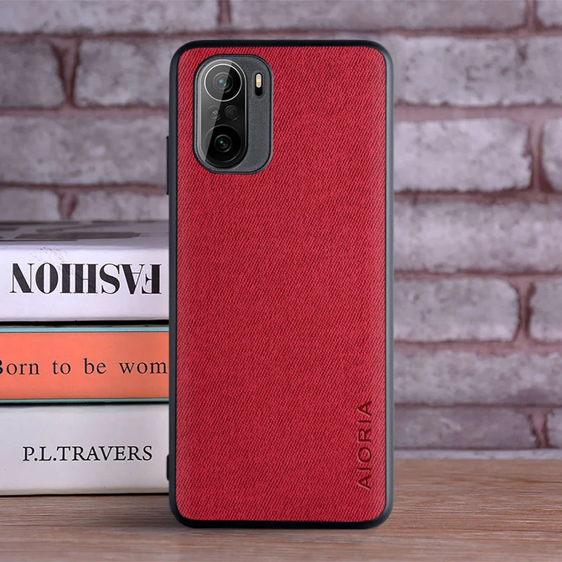 Luxurious Textile Leather Skin Phone Cover – Premium Soft and Hard Case