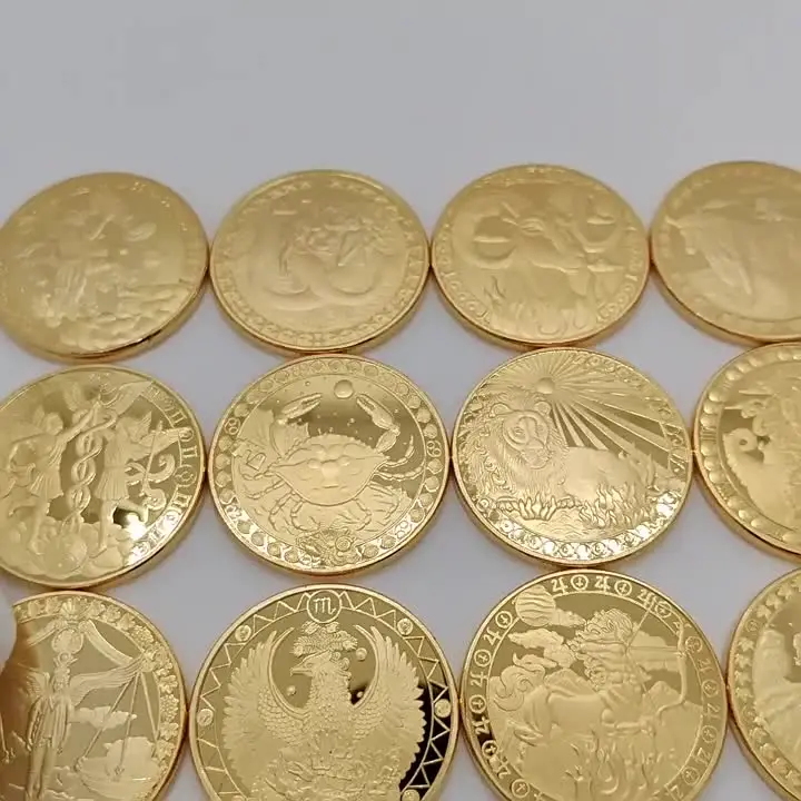 Памятная медаль Таро Двенадцать созвездий монета желаний на удачу