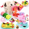 Cartoon Cute Pig Noodle Machine Clay Set Game Noodle Machine Multiple Molds Knife Fork Clay Set Toys Kids Gifts 1