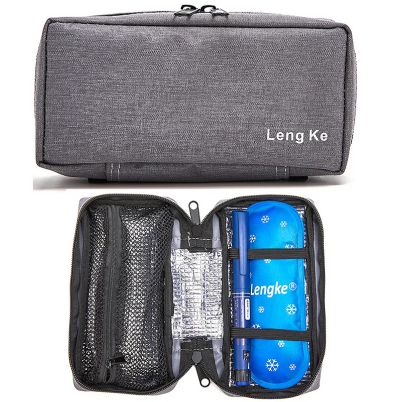 New portable refrigerated insulin bag medical ice bag drug cooler bag Diabetic Insulation Travel Cooler Box Aluminum Foil Ice Ba