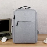 New Men Business Backpack Nylon USB Men's computer Backpack laptop Commuter travel backpack for men unisex Student Schoolbag 1