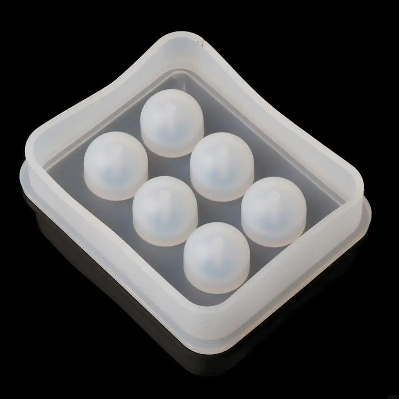 A9BD Silicone Pendant Mold for DIY Necklace Bracelet Jewelry Making Craft 6 Cavities