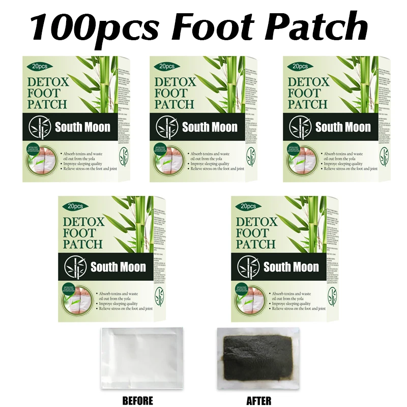20/40/60/80/100pc Detox Foot Patch Deep Cleansing Detoxification Foot Pad Clean Body Toxins