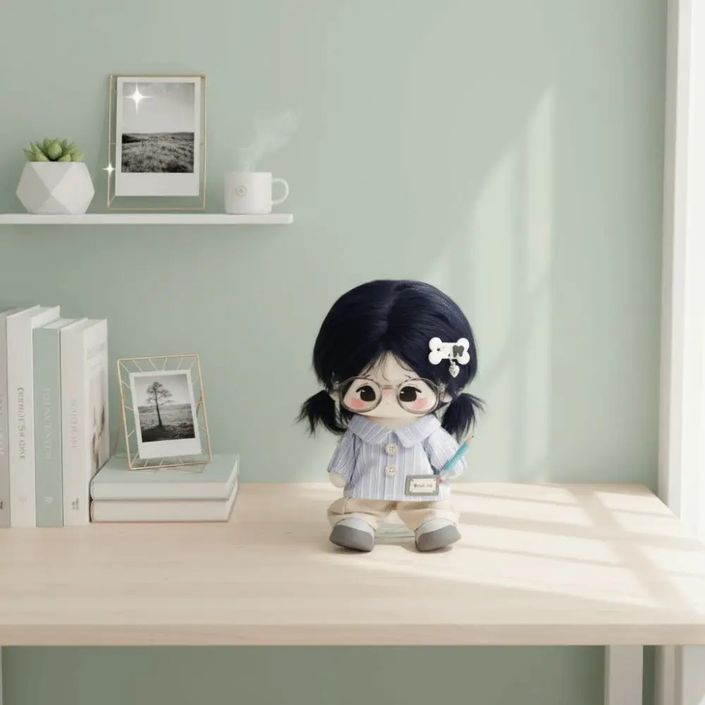 Lovely Design Cotton Clothes Washable Retro Style Clothes Cute Soft Texture French Retro Style Clothes 20cm Size