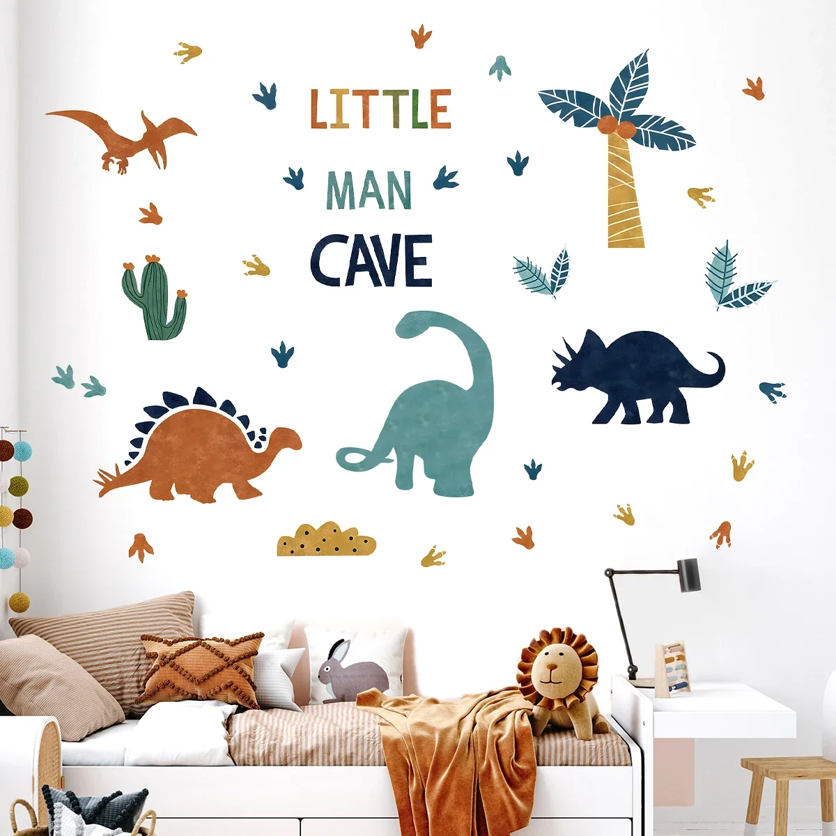 Cartoon Animals Dinosaur Wall Stickers Kids Room Baby Nursery Living Room Bedroom Decoration wall stickers,vinyl decal stickers,children room decoration
