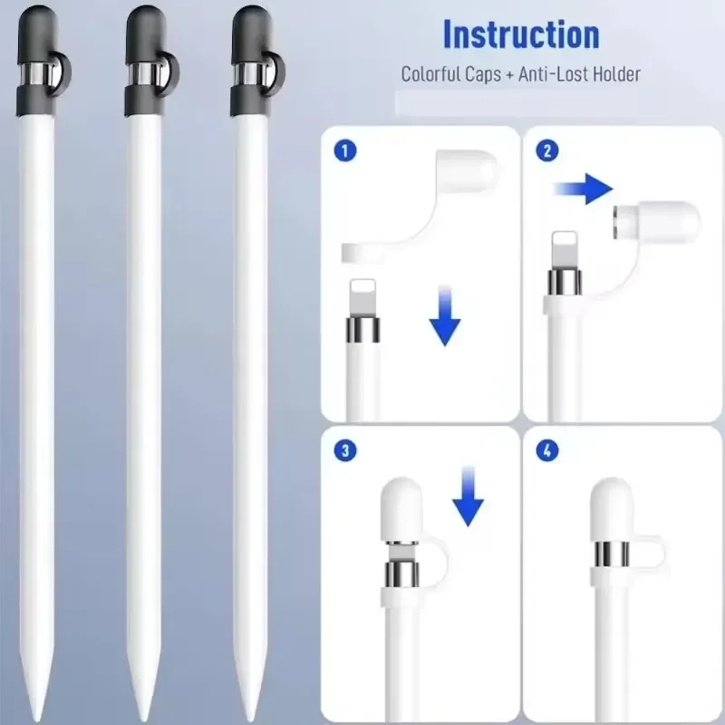 Versatile Silicone Tablet Pen Protective Sleeve with Anti-Lost Cap