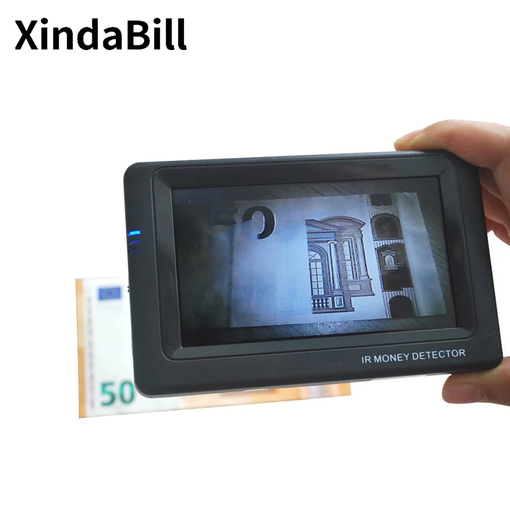 Detector de Dinheiro Portátil Mini Toda a Moeda Dinheiro Nota Câmera Infravermelho Bill Máquina Detecção ir