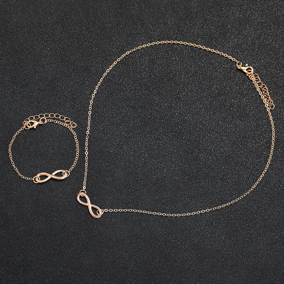 3PC/Set Women's Square Steel Band Watch Small Head Quartz Watch Necklace Bracelet Set