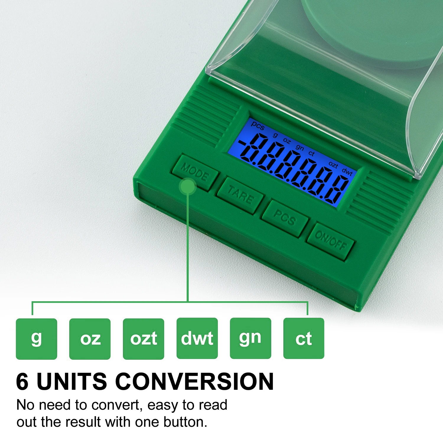 Milligram Scale 50g/ 0.001g Portable mg Scale with LCD Backlit Tare Digital Jewelry Scale Microgram Reloading portable scale jewelry scale digital scale