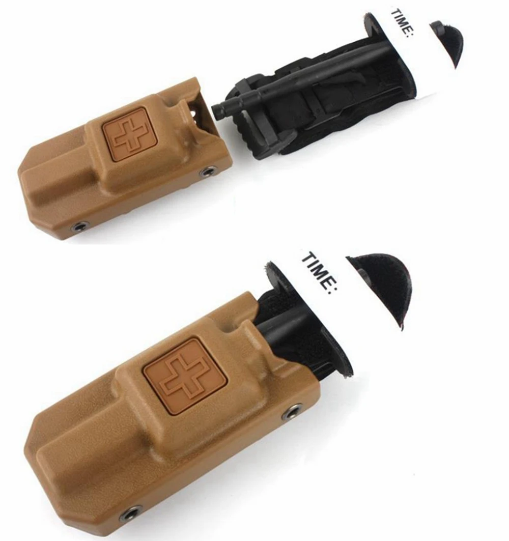 Tourniquet Holder Tactical Tourniquet Holster for CAT One-Handed Molle Pouch Belt Buckle Attachment