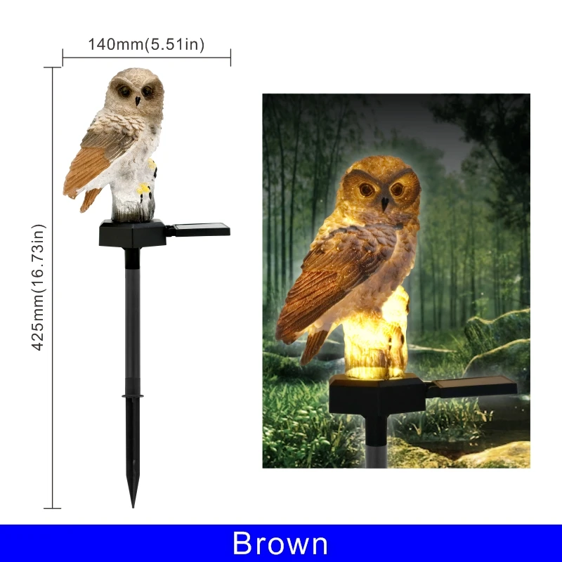 1/2/4pcs Solar Owl Garden Light Outdoor LED Lawn Lamp for Garden Decoration Waterproof Christmas Lights Outdoor Solar Lamp Post solar wall lights Solar Lamps