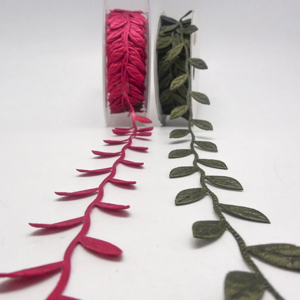 15m Leaves Ribbon Gold Ribbon Silver Ribbon Leaf Ribbon Border Made Of  Polyester