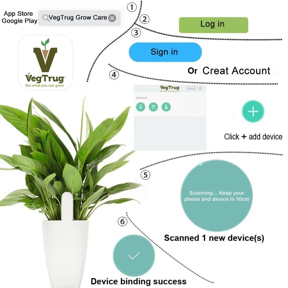 Flower Care Max Smart Plant Monitor for Xiaomi Mijia APP