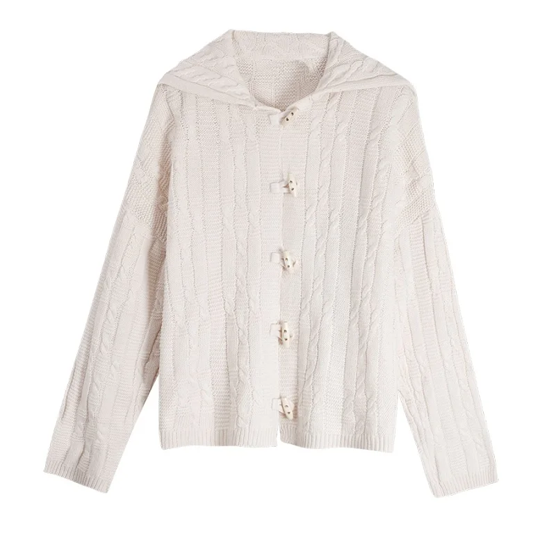 

Knit Cardigan Sweater Women Autumn Winter 2021 Female Casual Long Sleeve Loose Button Sweaters Coat Femme Warm Clothes Jacket