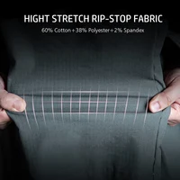 Men’s Stretch Tactical Pants  Water Resistant  Cotton Outdoor Work Cargo Pants Multi-Pocket Lightweight Combat Hiking Pants 6