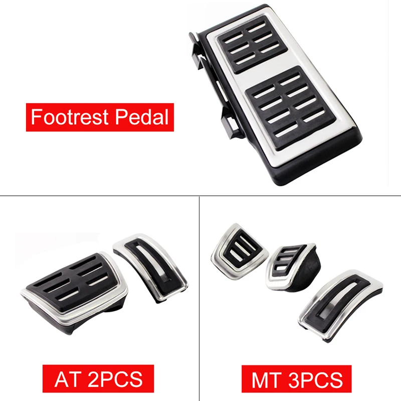 폭스바겐 VW 골프 8 MK8 R 라인 GTI 2020 2021 2022 자동차 풋 페달, 연료 가스 가속 브레이크 페달 커버, 미끄럼 방지 패드