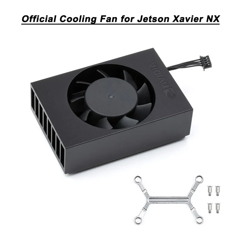 

Official Cooling Fan for Jetson Xavier NX Speed-Adjustable Fan with Aluminum Alloy Cooling Bracket Height-Limited Screws