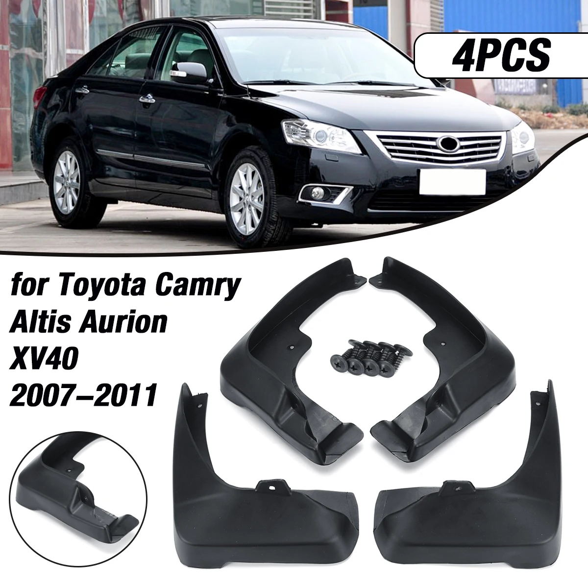 

Брызговики для Toyota Camry Altis Aurion XV40 2007-2011, 1 комплект