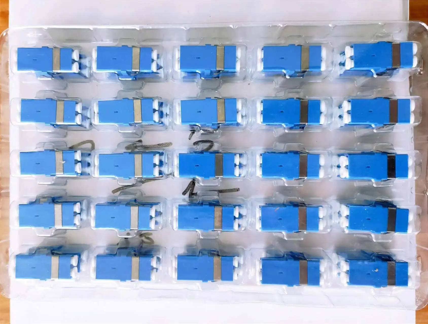 LC duplex fiber optic adapter Simplex SC footprint blue fiber coupler DX connector UPC SM free shiping 0.2db