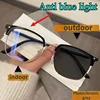 Photochromic Half Frame Flat Glasses Anti Blue Light Glasses for Men Computer Glasses  & Accessories 1