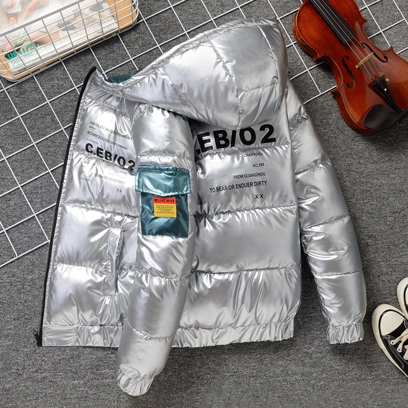 

High Quality 2022 New Waterproof Winter Mens Parka Men Warm Winter Coat Men Thicken Zipper Parkas Casual Mens Shiny Jackets
