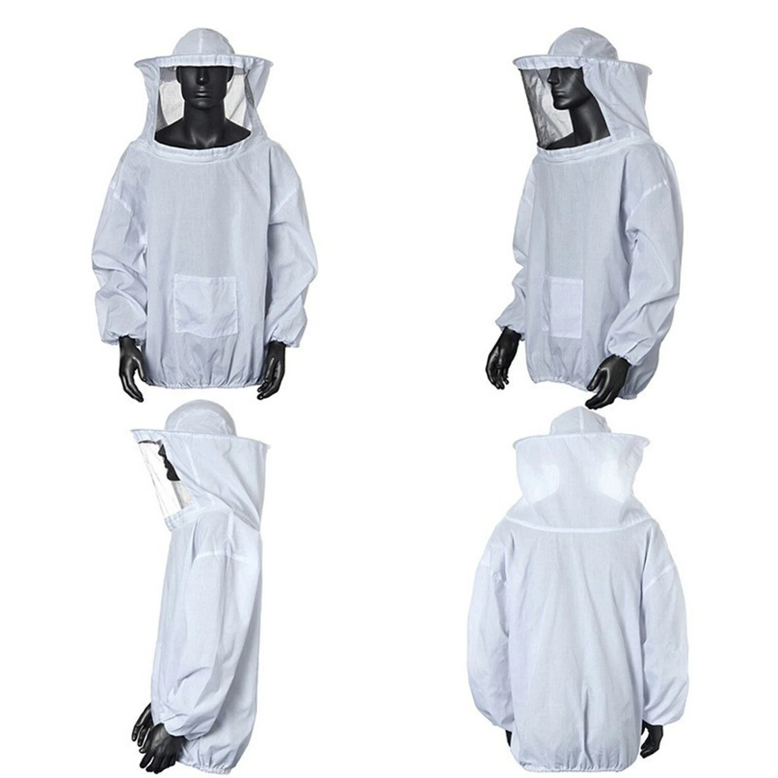 Professional Bee Suit Beekeeping Jacket Beekeeper Suit with Pocket Beekeeper Equipment for Men Women with Hat