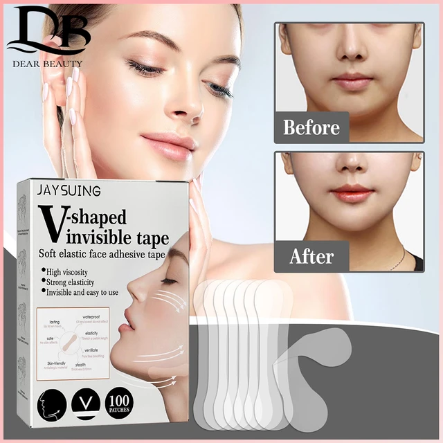 100 Stück/Box Facelift ing unsichtbare Patch Shrink Aufkleber aufhellen  feine Linien reduzieren Falten Paste Gesicht