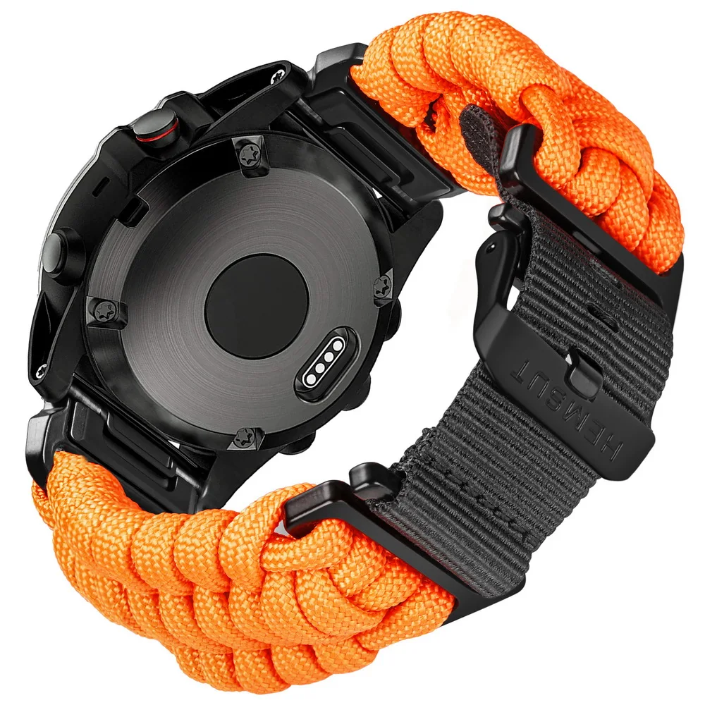 Nylon Braid 550 Paracord Quickfit Watch Band - Fits 22/26mm