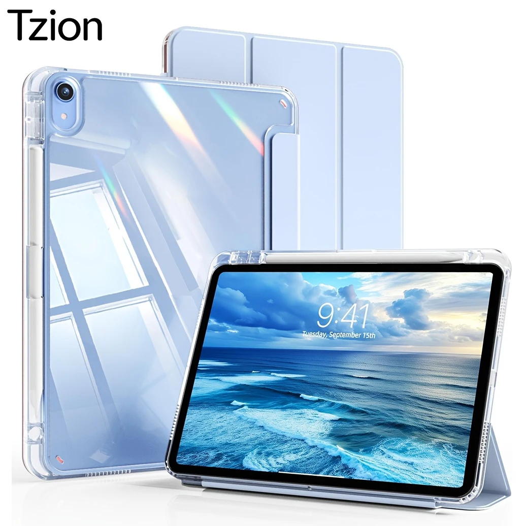 Magnetic Flip Smart Transparent Tablet Cover
