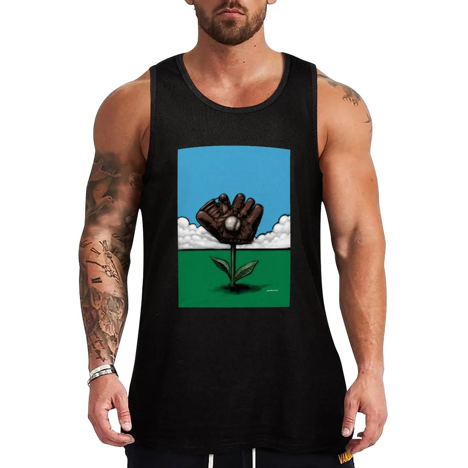 

New Spring Baseball Tank Top vests for men t shirts men clothings