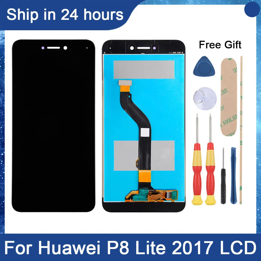 

AiNiCole 5.2'' For Huawei P8 Lite 2017 LCD Display Touch Screen Digitizer Assembly PRA-LX1 P9 Lite 2017 LCD Screen Replacement