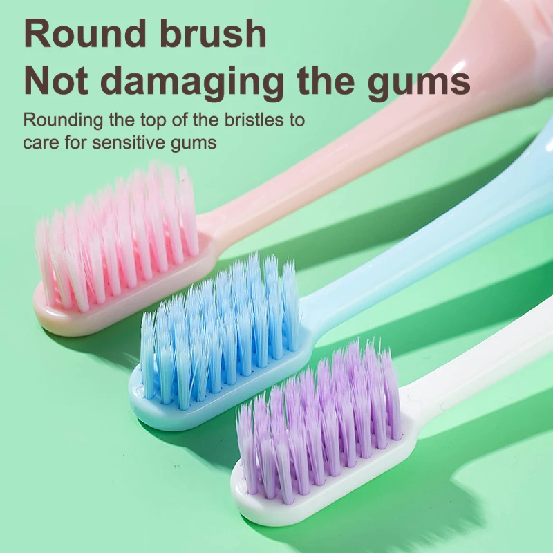 3Pcs 여행 칫솔 접이식 휴대용 소형 치과 브러시 성인 부드러운 칫솔 캔디 색상 청소 치아