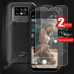 Premium Tempered Glass Screen Protector with Protective Case Cover for Oukitel K15 Pro (2PCS Glasses)