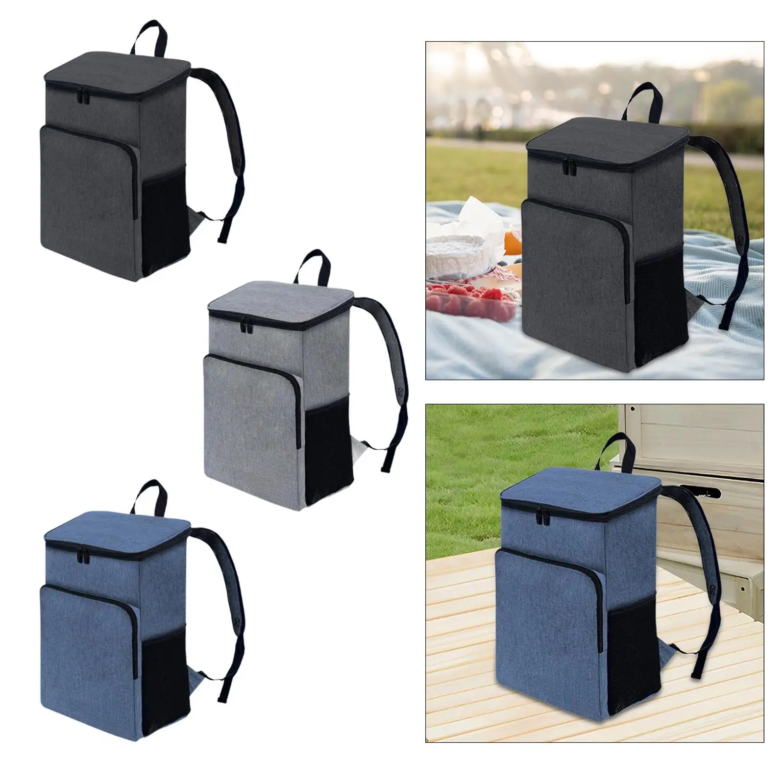 Backpack Cooler, Insulated Cooler Rucksack, Lunch Cooler, Rucksack, Thermal Bag Cooler Bag for Men Women Hiking Traveling